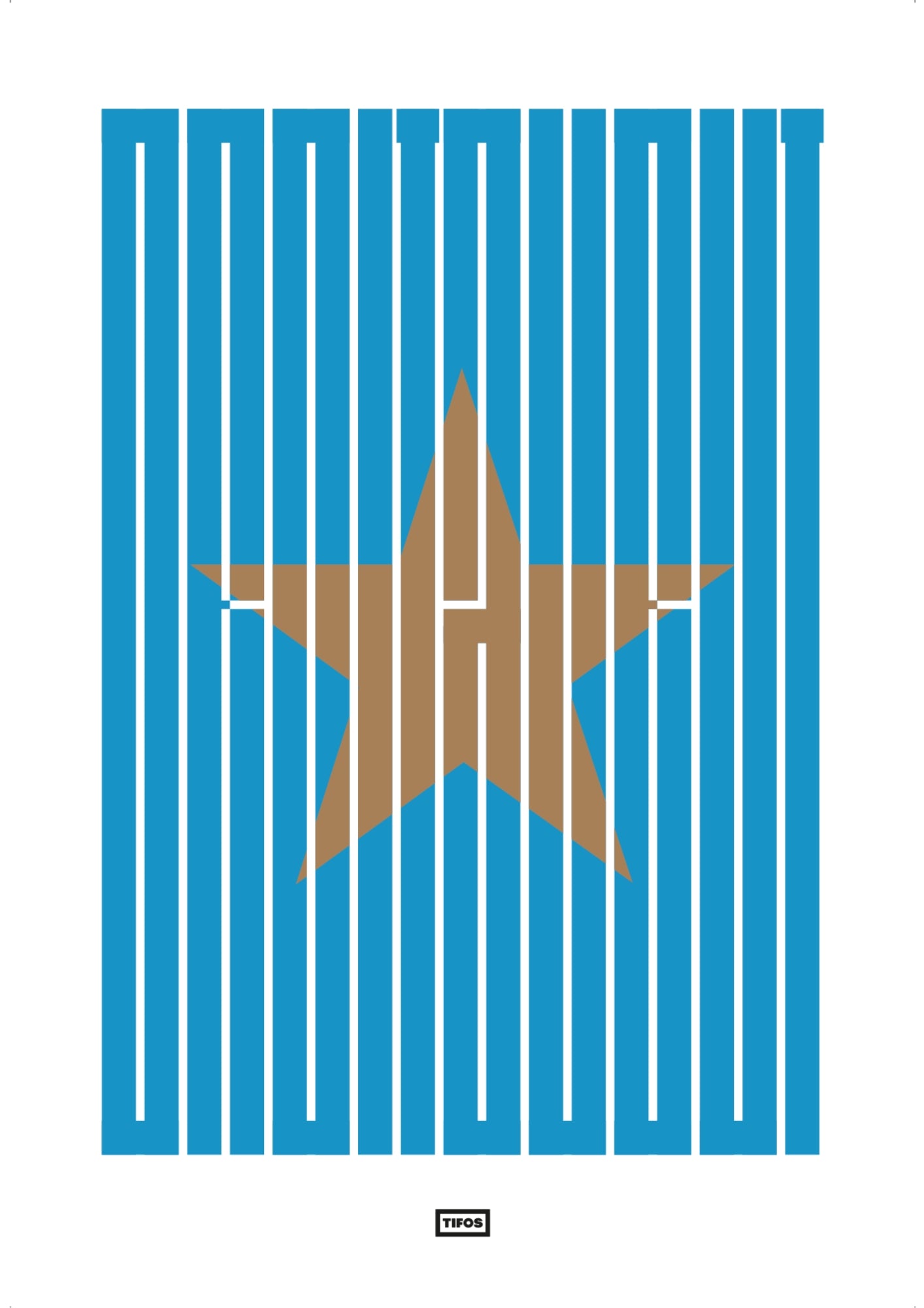 Affiche de l'OM, hommage à Tania Mouraud